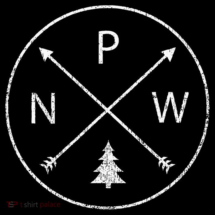 Simple Pacific Northwest Accessory Arrows Pine Tree PNW Flatbill Hat
