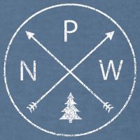 Simple Pacific Northwest Accessory Arrows Pine Tree PNW Garment-Dyed Sweatshirt