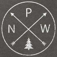 Simple Pacific Northwest Accessory Arrows Pine Tree PNW Cotton Canvas Backpack
