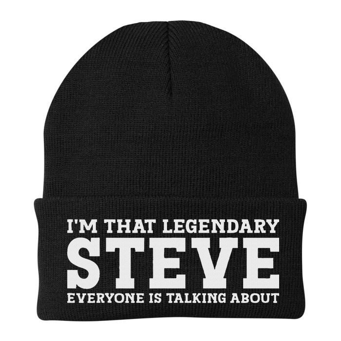 Steve Personal Name First Name Funny Steve Knit Cap Winter Beanie