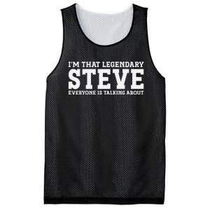 Steve Personal Name First Name Funny Steve Mesh Reversible Basketball Jersey Tank