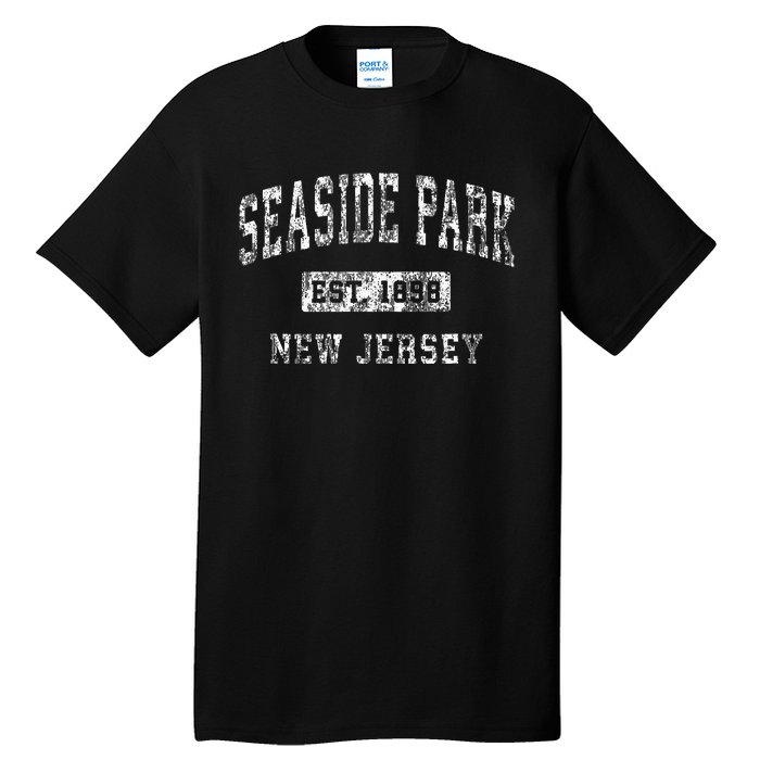 Seaside Park New Jersey Nj Vintage Established Sports Tall T-Shirt