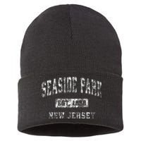 Seaside Park New Jersey Nj Vintage Established Sports Sustainable Knit Beanie