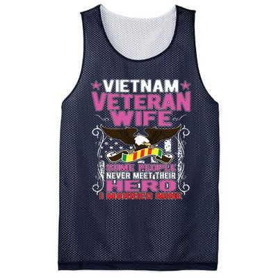 Some People Never Meet Their Hero Vietnam Veteran Wife Mesh Reversible Basketball Jersey Tank