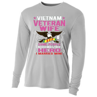 Some People Never Meet Their Hero Vietnam Veteran Wife Cooling Performance Long Sleeve Crew