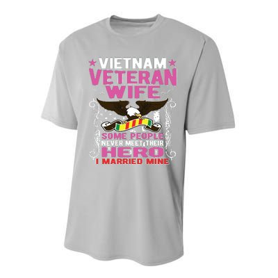 Some People Never Meet Their Hero Vietnam Veteran Wife Performance Sprint T-Shirt