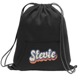 Stevie Personalized Name Custom Lettering 70S Sweatshirt Cinch Pack Bag