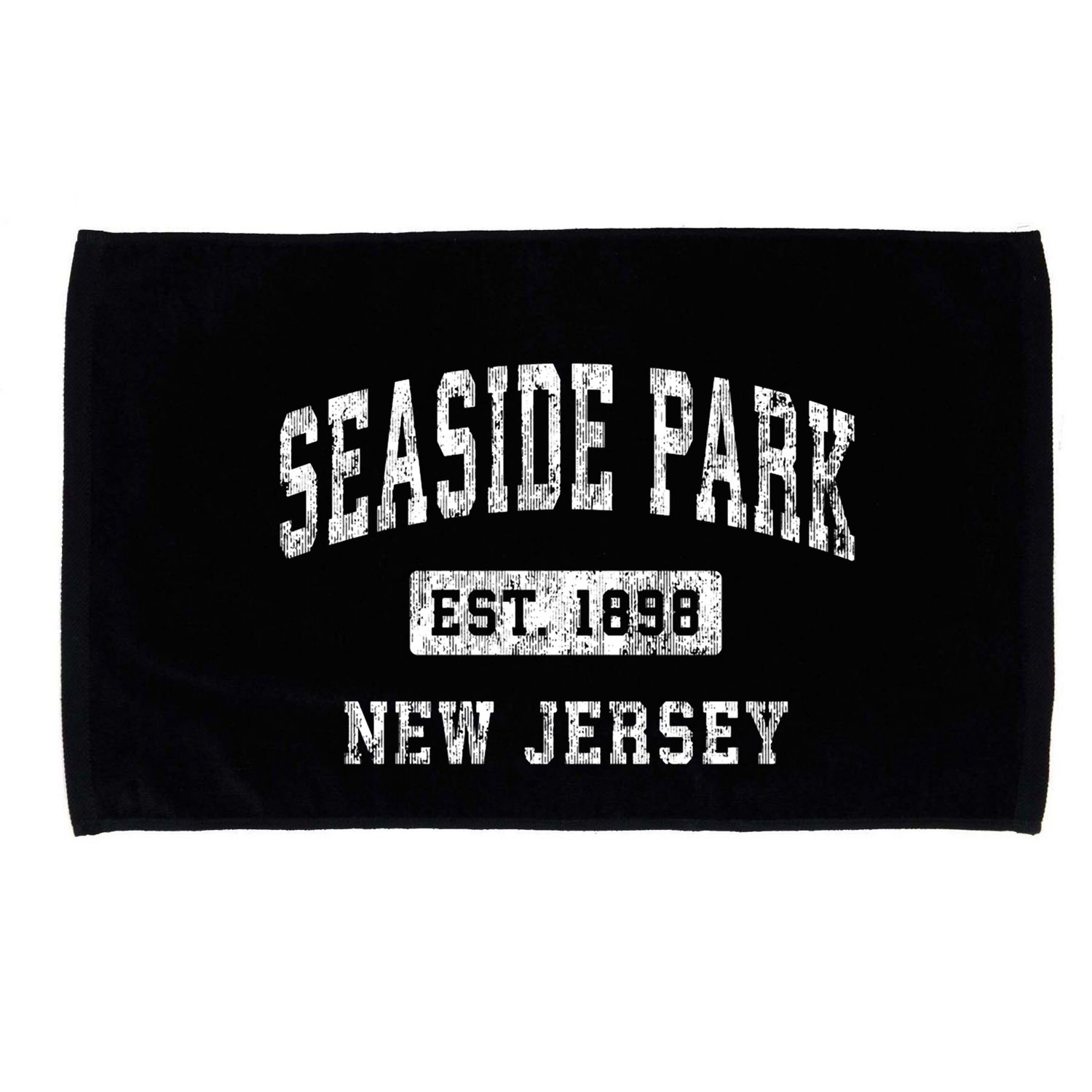 Seaside Park New Jersey Nj Vintage Established Sports Microfiber Hand Towel