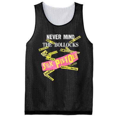 Sex Pistols Never Mind The Bollocks Tabs Mesh Reversible Basketball Jersey Tank