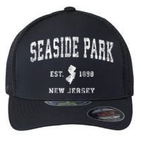 Seaside Park New Jersey Nj Vintage Established Sports Design Flexfit Unipanel Trucker Cap