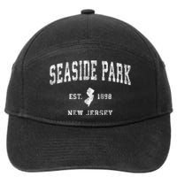 Seaside Park New Jersey Nj Vintage Established Sports Design 7-Panel Snapback Hat