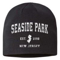 Seaside Park New Jersey Nj Vintage Established Sports Design Sustainable Beanie