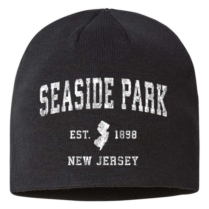 Seaside Park New Jersey Nj Vintage Established Sports Design Sustainable Beanie