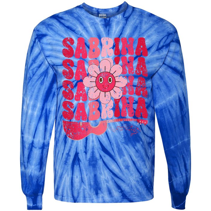 Sabrina Personalized Name I Love Sabrina Tie-Dye Long Sleeve Shirt