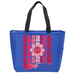 Sabrina Personalized Name I Love Sabrina Zip Tote Bag