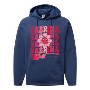 Sabrina Personalized Name I Love Sabrina Performance Fleece Hoodie