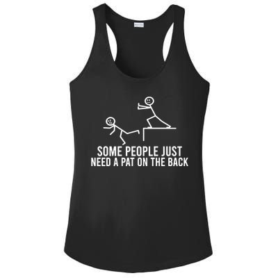 Some People Need A Pat On The Back Ladies PosiCharge Competitor Racerback Tank