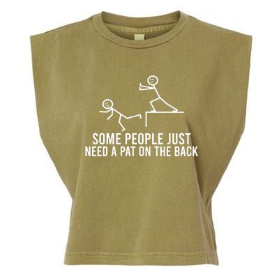 Some People Need A Pat On The Back Garment-Dyed Women's Muscle Tee