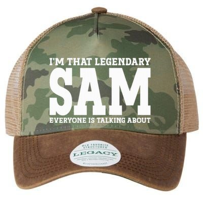 Sam Personal Name Funny Sam Legacy Tie Dye Trucker Hat