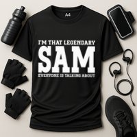Sam Personal Name Funny Sam Cooling Performance Crew T-Shirt