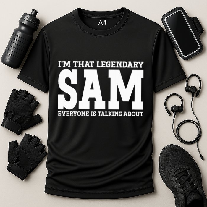 Sam Personal Name Funny Sam Cooling Performance Crew T-Shirt
