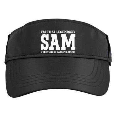 Sam Personal Name Funny Sam Adult Drive Performance Visor