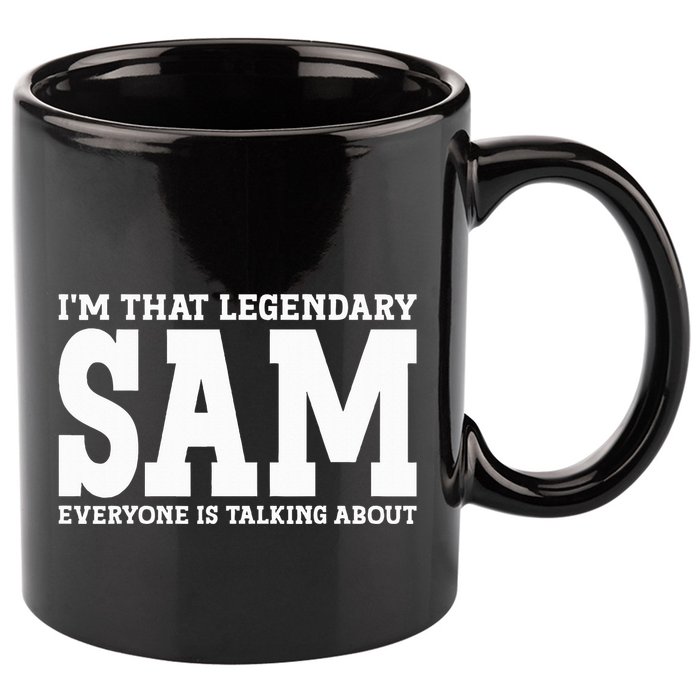 Sam Personal Name Funny Sam 11oz C Handle Ceramic Mug