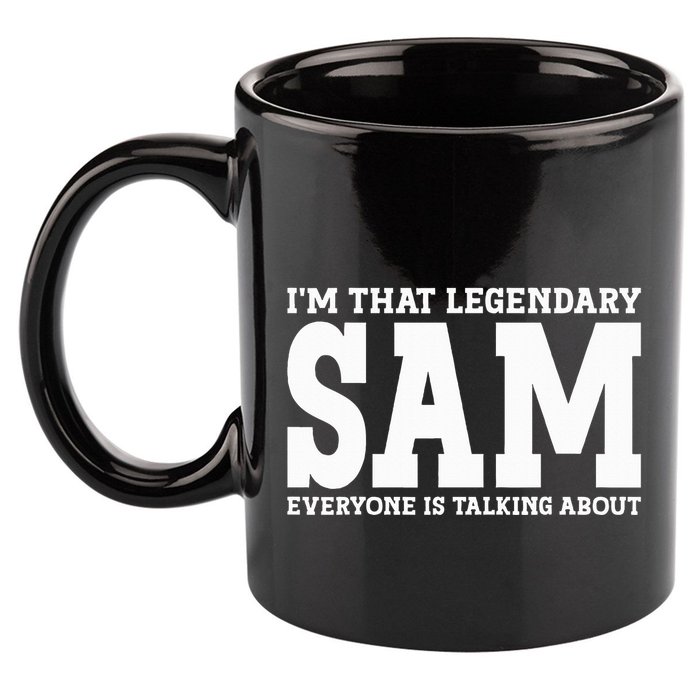 Sam Personal Name Funny Sam 11oz C Handle Ceramic Mug