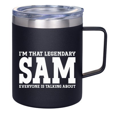 Sam Personal Name Funny Sam 12oz Stainless Steel Coffee Mug