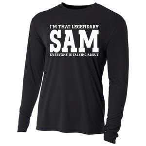 Sam Personal Name Funny Sam Cooling Performance Long Sleeve Crew