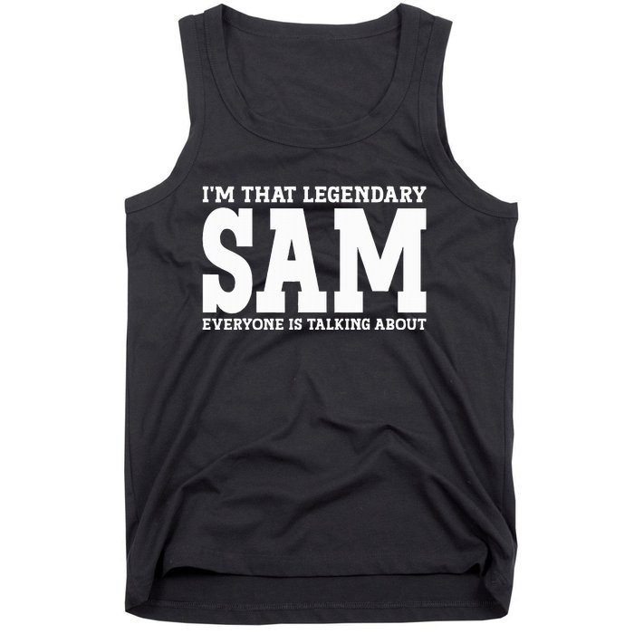 Sam Personal Name Funny Sam Tank Top