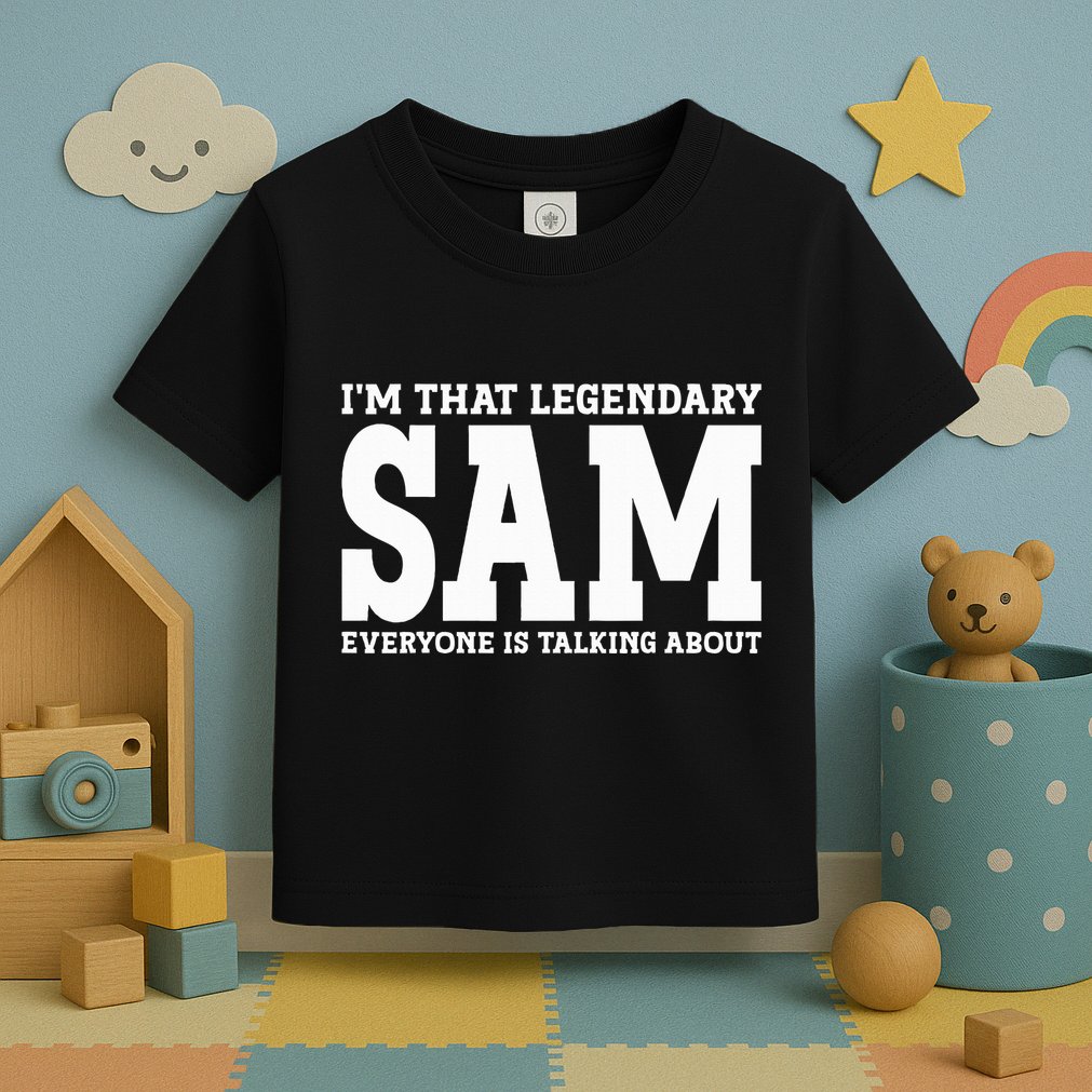 Sam Personal Name Funny Sam Toddler T-Shirt