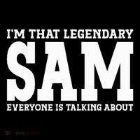 Sam Personal Name Funny Sam Zip Tote Bag