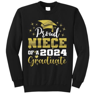 Super Proud Niece Of 2024 Graduate Awesome Family College Sweatshirt