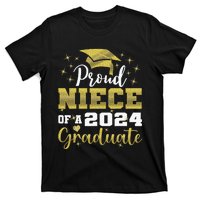 Super Proud Niece Of 2024 Graduate Awesome Family College T-Shirt