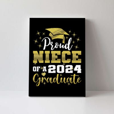 Super Proud Niece Of 2024 Graduate Awesome Family College Canvas