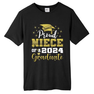 Super Proud Niece Of 2024 Graduate Awesome Family College Tall Fusion ChromaSoft Performance T-Shirt