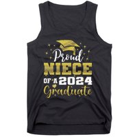 Super Proud Niece Of 2024 Graduate Awesome Family College Tank Top