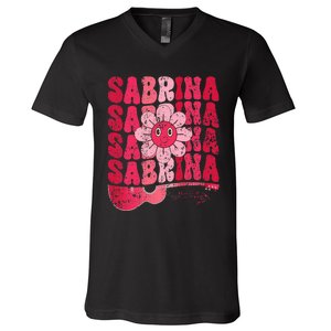 Sabrina Personalized Name I Love Sabrina V-Neck T-Shirt