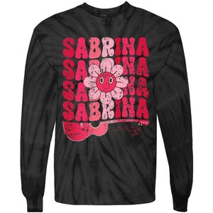 Sabrina Personalized Name I Love Sabrina Tie-Dye Long Sleeve Shirt