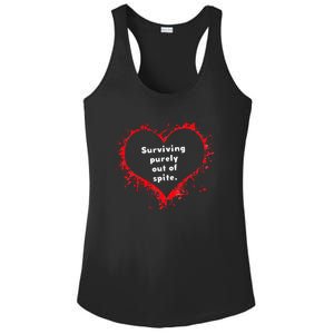 Surviving Purely Out Of Spite Ladies PosiCharge Competitor Racerback Tank