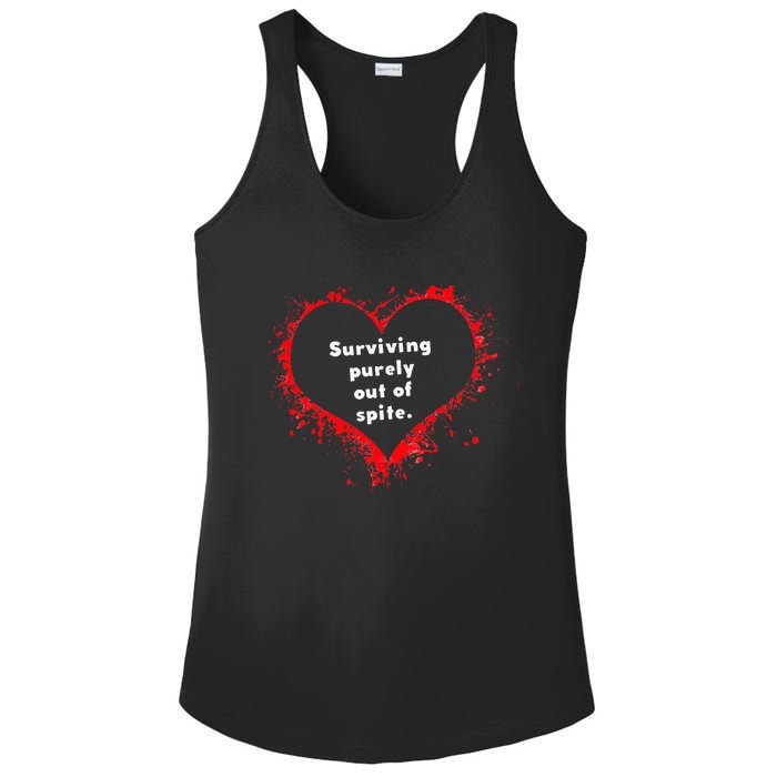 Surviving Purely Out Of Spite Ladies PosiCharge Competitor Racerback Tank