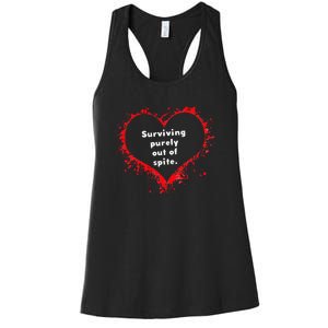 Surviving Purely Out Of Spite Women's Racerback Tank