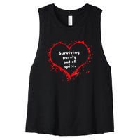 Surviving Purely Out Of Spite Women's Racerback Cropped Tank