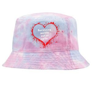 Surviving Purely Out Of Spite Tie-Dyed Bucket Hat