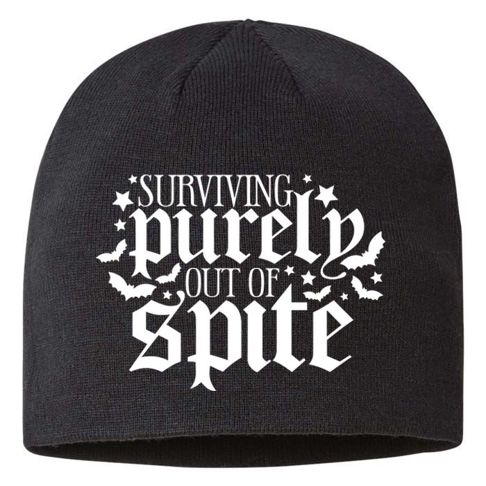 Surviving Purely Out Of Spite Print Casual Sustainable Beanie