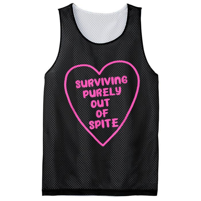 Surviving Purely Out Of Spite Apparel Mesh Reversible Basketball Jersey Tank
