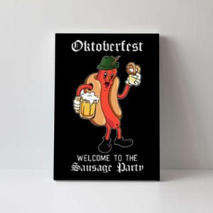 Sausage Party Oktoberfest Funny Bratwurst German Festival Canvas