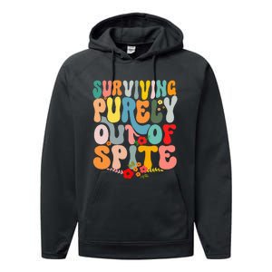 Surviving Purely Out Of Spite Performance Fleece Hoodie