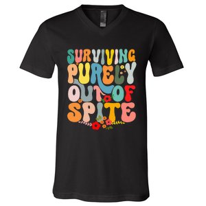 Surviving Purely Out Of Spite V-Neck T-Shirt